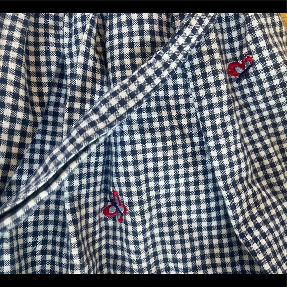 Adorable Green Dog checkered dress blue and white with butterflies size 6 RARE❤️ - Picture 4 of 12